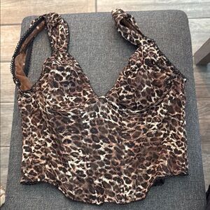 Leopard Print Women's Top